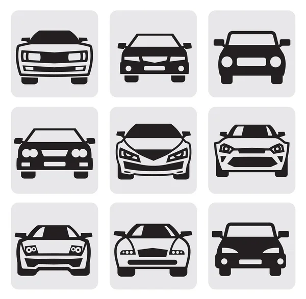 Conjunto de símbolos do carro —  Vetores de Stock