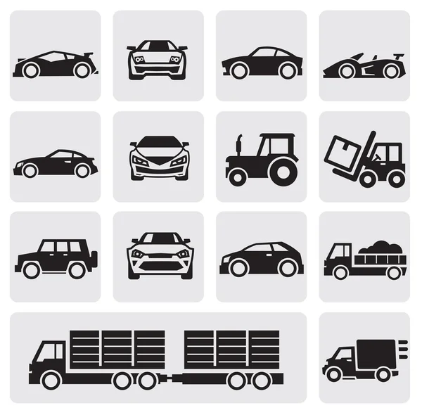 Ensemble d'icônes de transport — Image vectorielle