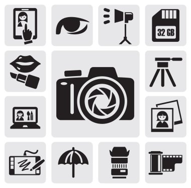 Photo icons clipart