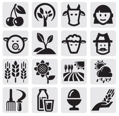 Farm set clipart