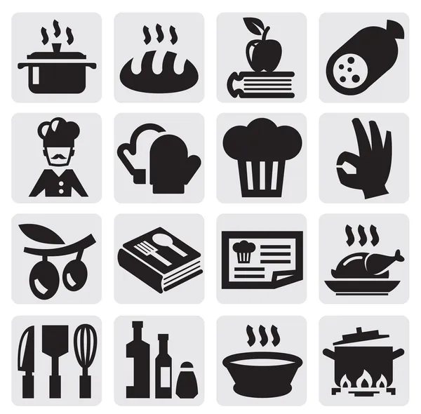 Ikony kuchenne — Wektor stockowy