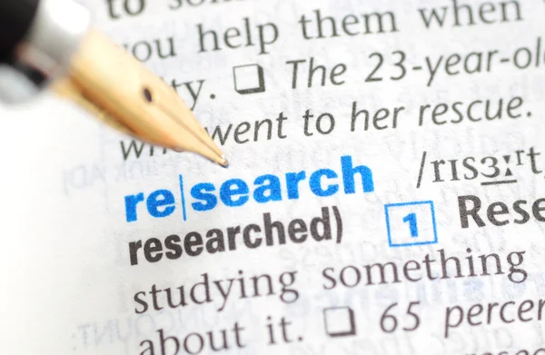 Research - Dictionary Series — Stock Photo, Image