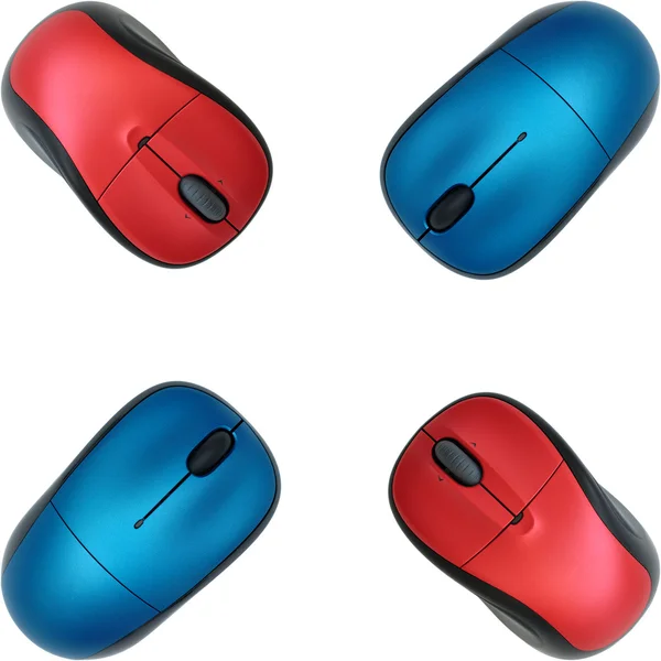 stock image Colorful wireless mouses