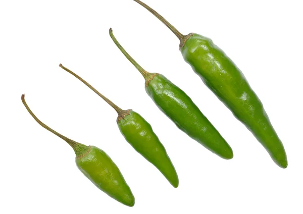 Groene hot chili peppers patroon — Stockfoto