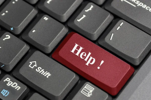 Ayuda en el teclado — Foto de Stock