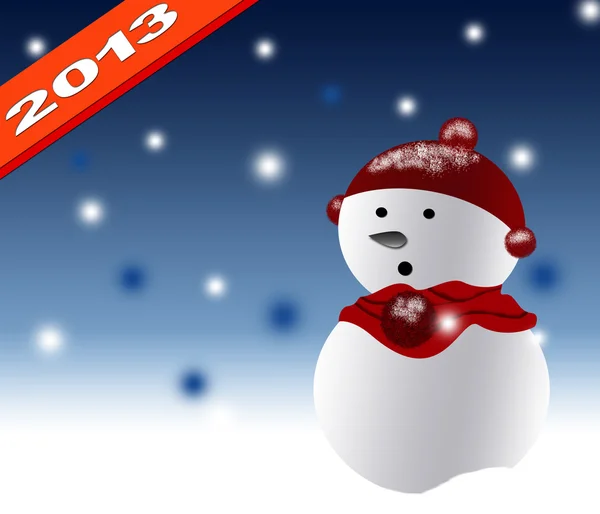 Nový rok 2013 s vánoční design pozadí — Stock fotografie