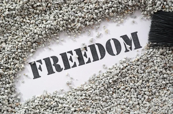 Özgürlük--hazine word serisi — Stok fotoğraf