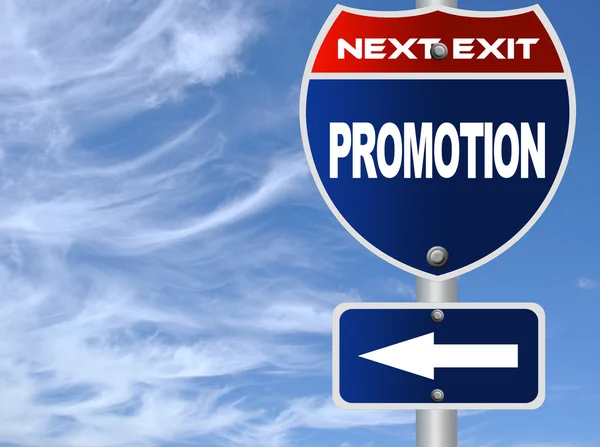 Promotion road sign — Stock Photo, Image