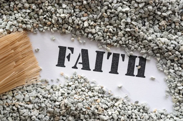 Віра Скарб Слово серії — стокове фото