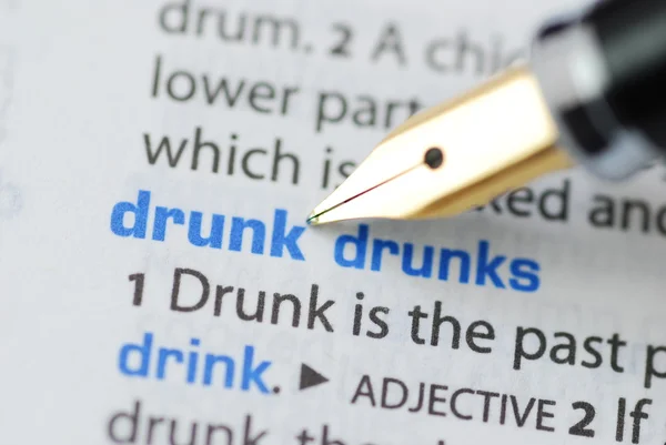 Betrunken - Wörterbuchreihe — Stockfoto
