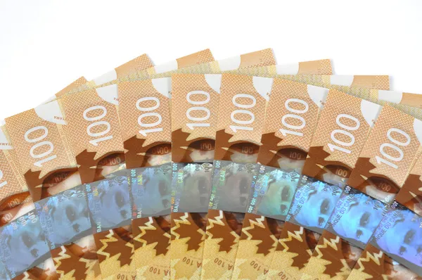 New Canadian one hundred bill — Stock Photo, Image