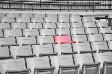 A field of empty seats clipart