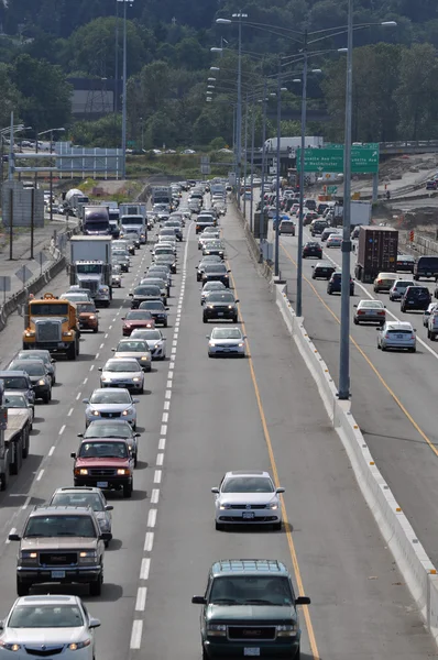 Blocco del traffico a Coquitlam — Foto Stock