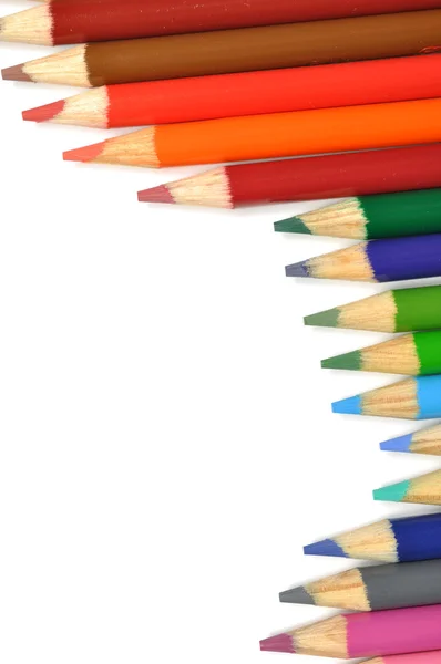 Lápis coloridos isolados — Fotografia de Stock