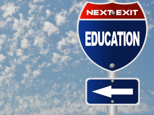 Education road sign — Stock Photo, Image