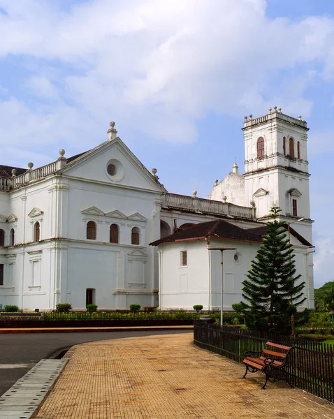 St.Catherine Cathedral catholic church in Old Goa. — Stock Photo, Image