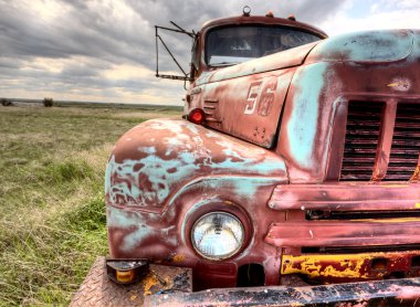 Abandoned Vehicle Prairie clipart