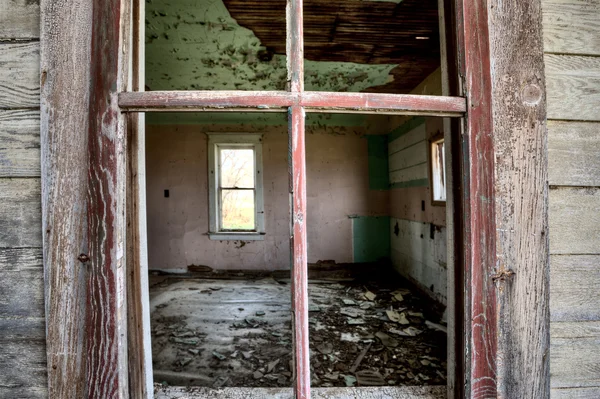 Інтер'єр покинутого будинку прерії — стокове фото