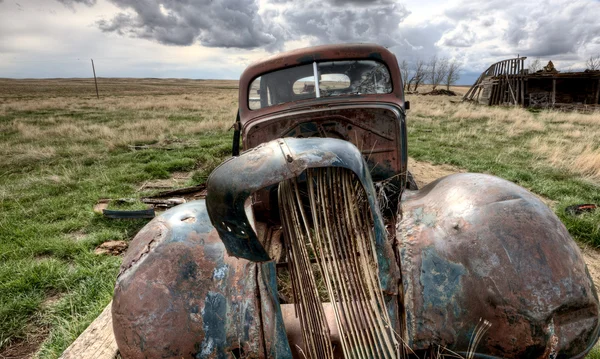 Vehículo abandonado Prairie — Foto de Stock