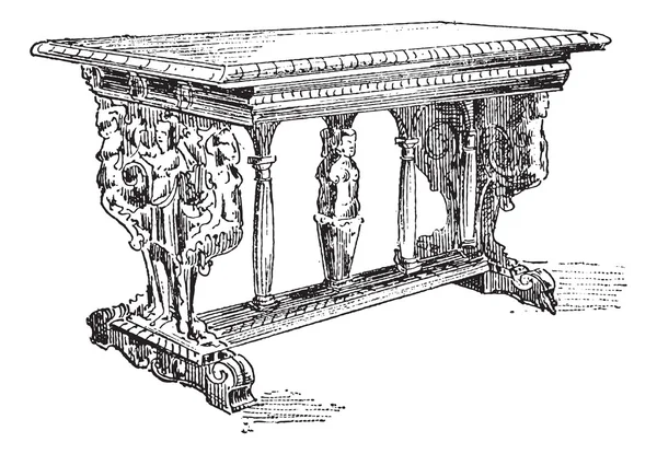 Столовая гравировка — стоковый вектор