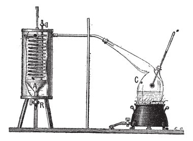 Apparatus for Measuring the Latent Heat of Vaporization of a Liq clipart