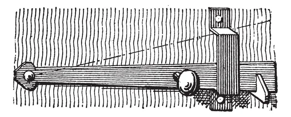 Защелка, винтажная гравировка — стоковый вектор