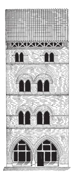 Дом в Кассаде в Тарн-э-Гаронне, Миди-Пьес, Франция, vin — стоковый вектор