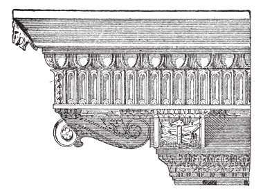 Corbel, antika gravür