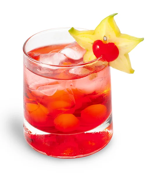 Cocktaile con jarabe de menta y jugo de m — Stok fotoğraf