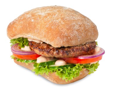 sanwich hamburger ile