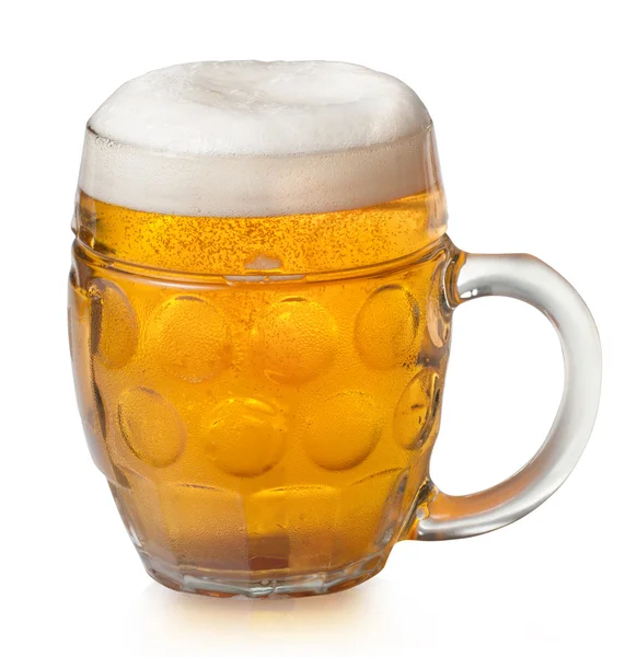 Cerveja og lager de vidro — Fotografia de Stock