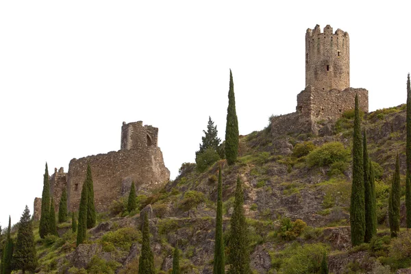 Lastour middeleeuwse kastelen in Frankrijk — Stockfoto