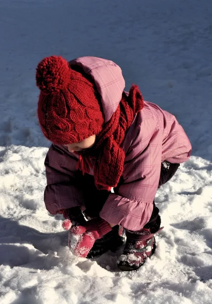 Bambino in inverno — Foto Stock