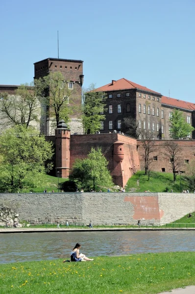Zamek na Wawelu w Krakowie, Polska — Zdjęcie stockowe