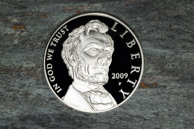 Lincoln Silver Dollar Coin clipart