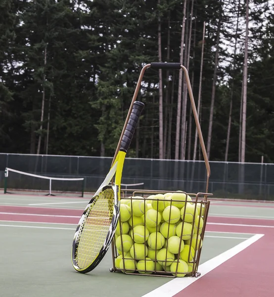 Práctica de tenis — Foto de Stock