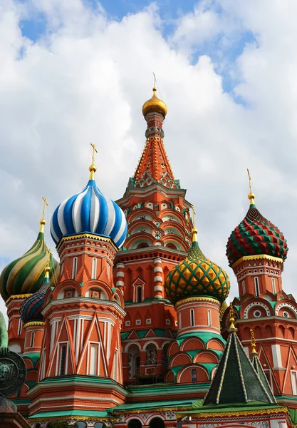 Catedral de São Basílio na Praça Vermelha, Moscou, Rússia — Fotografia de Stock