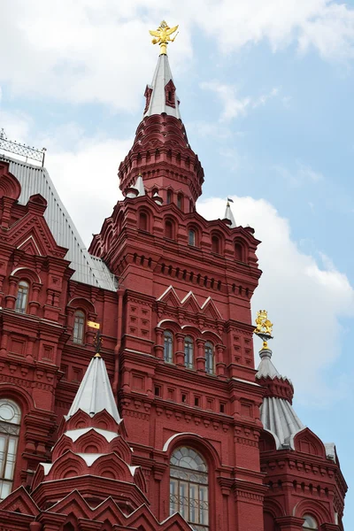 Historisk museum på Den røde plass, Moskva, Russland – stockfoto
