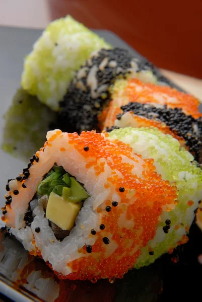 Sushi eten — Stockfoto