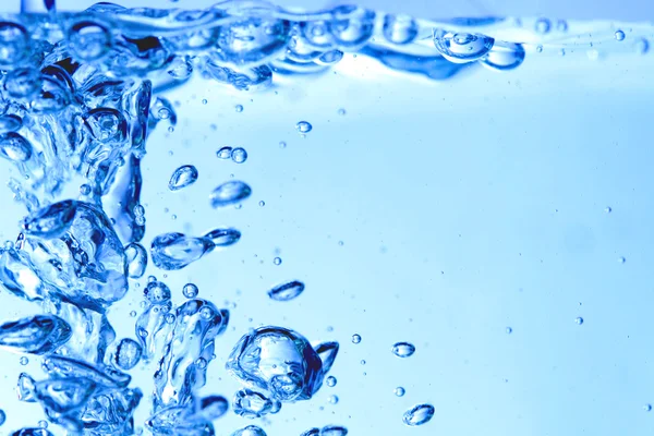 Blaue Wasserblasen — Stockfoto