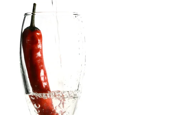 Chili pepper sklo — Stock fotografie