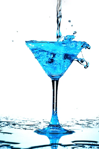 Spruzzo di coctail blu — Foto Stock