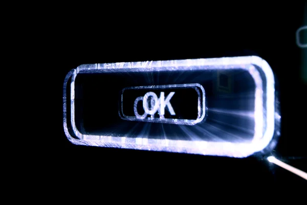 Ok κουμπί — Φωτογραφία Αρχείου