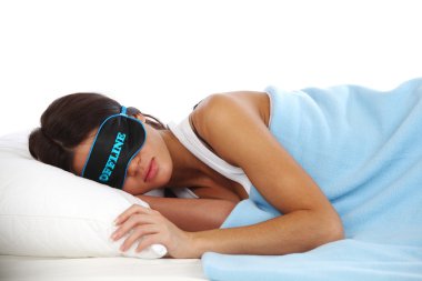 Offline sleeping woman clipart