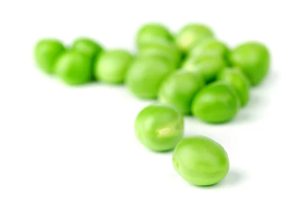 Hrášek fazole izolované na bílém — Stock fotografie