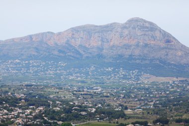 Landscape in pyrenees at morning clipart