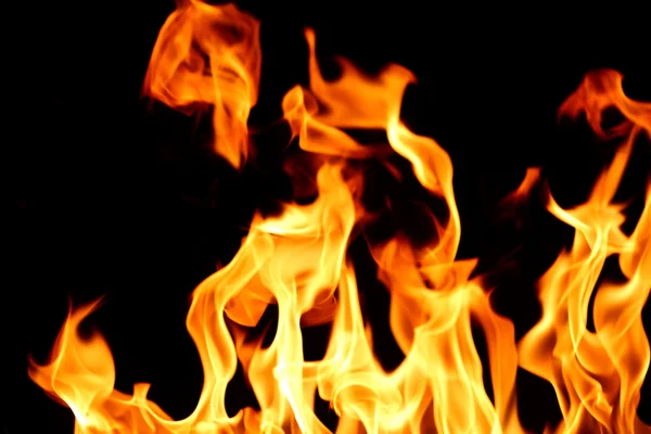 火の炎のクローズ アップ — ストック写真