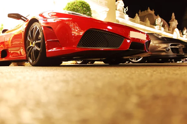 Monte Carlo'da süper arabalar — Stok fotoğraf