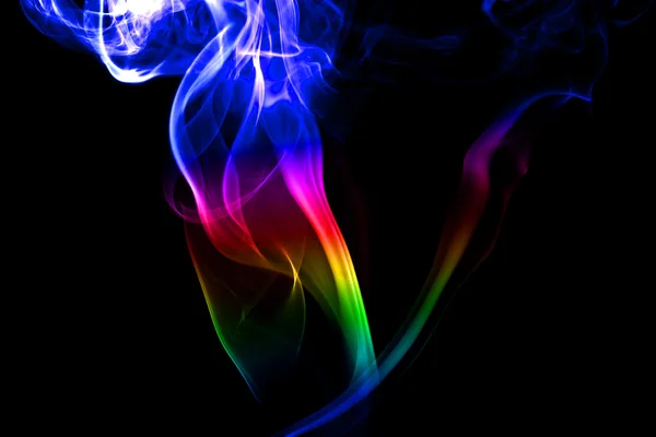 Многоцветный дым — стоковое фото