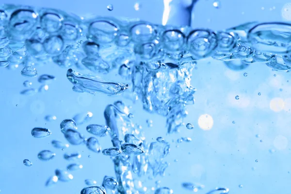 Blue water bubbles — Stock Photo, Image